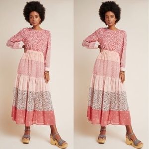 NWT Anthropologie Dolan Collection Jodie Maxi Dress Size L